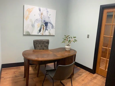 back office for discussing dental care at Penterson & Booth Family and Cosmetic Dentistry